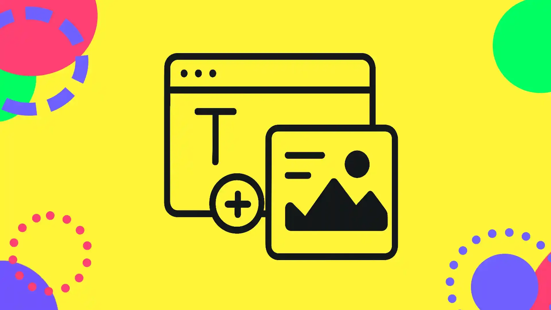 Thumbnail with simple icons showing, in an abstract way, the process of uploading lessons.