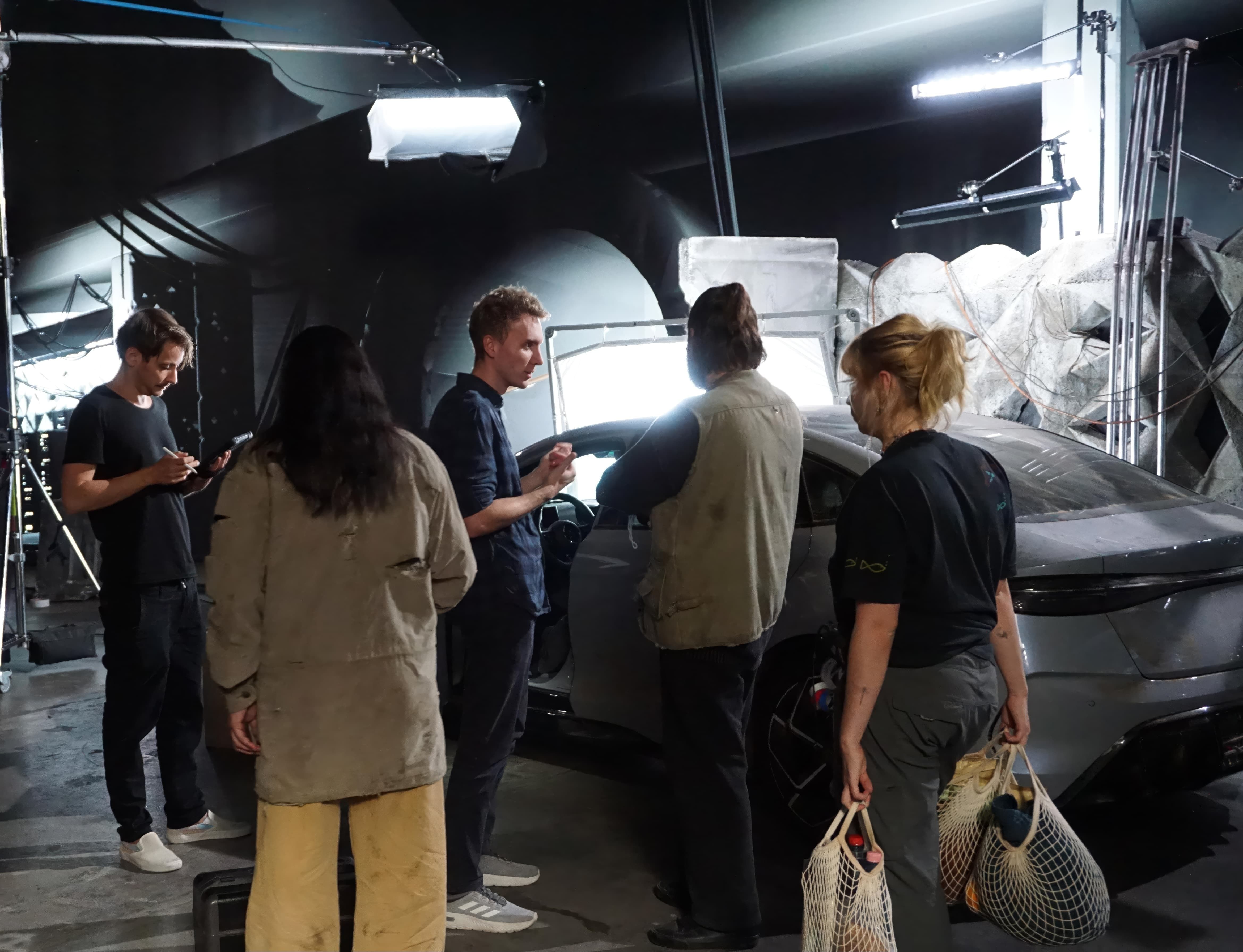 Director Marco Braune on set, Interconnection Image